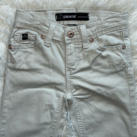 Jordache Girls slim pants size 6 tan school uniform - Picture 8 of 9